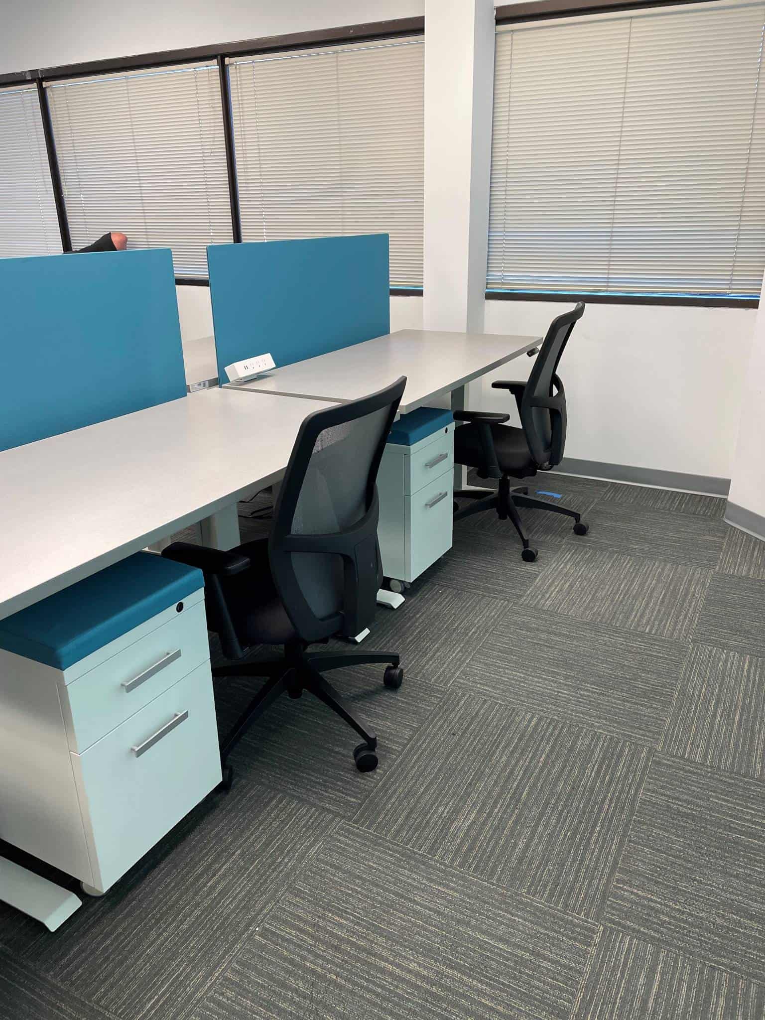 Open Workspace with Height Adjustable Desks